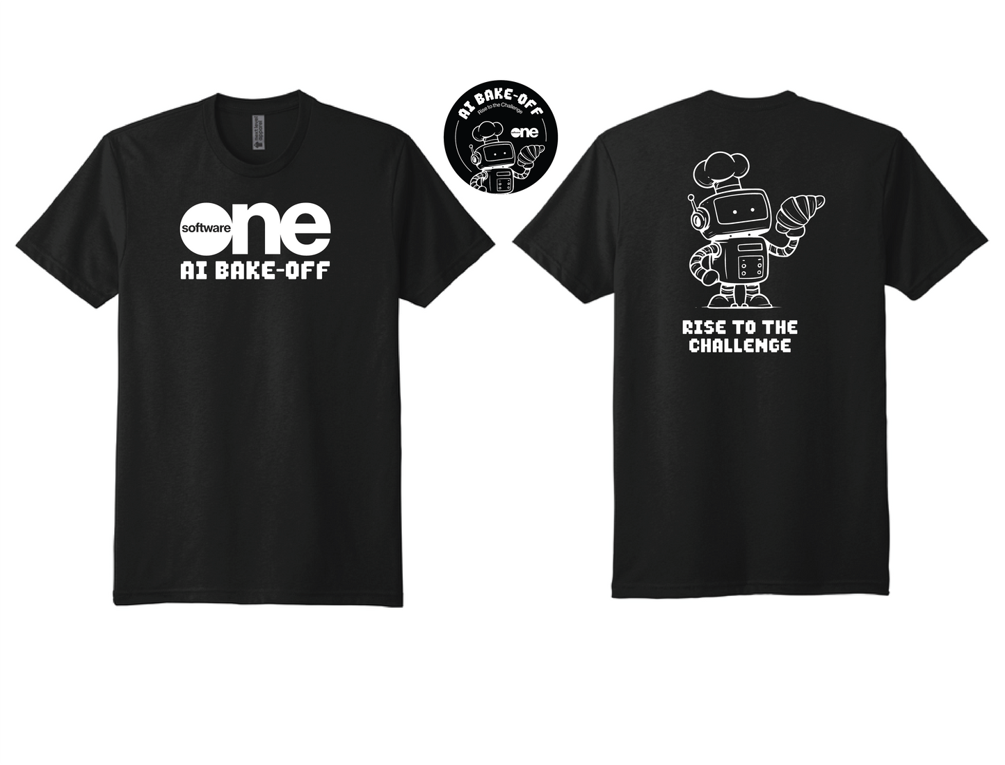2 ITEM SET: SWO AI Bake Off Black T-Shirt & Sticker Set