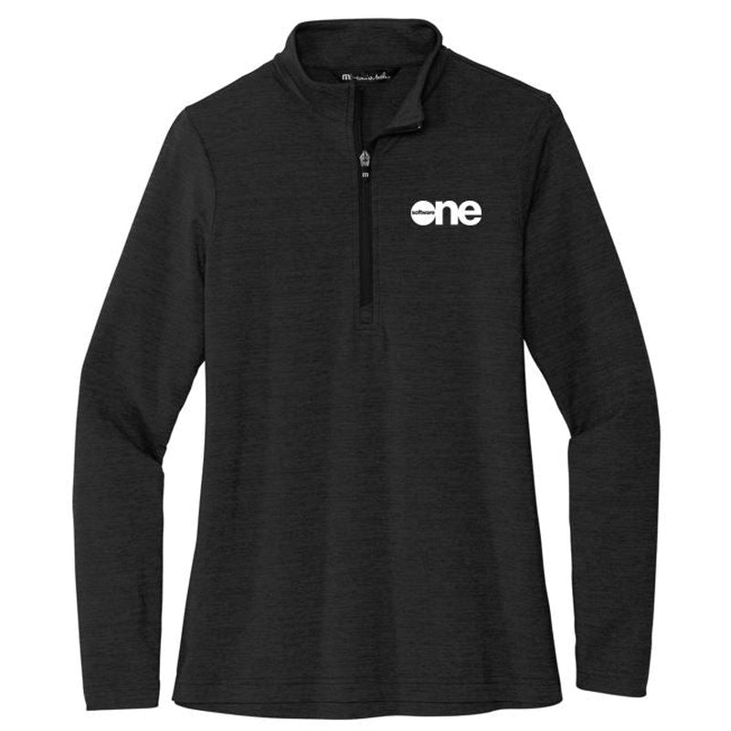 SWO Travis Mathew Ladies Crestview 1/4-Zip - BLACK