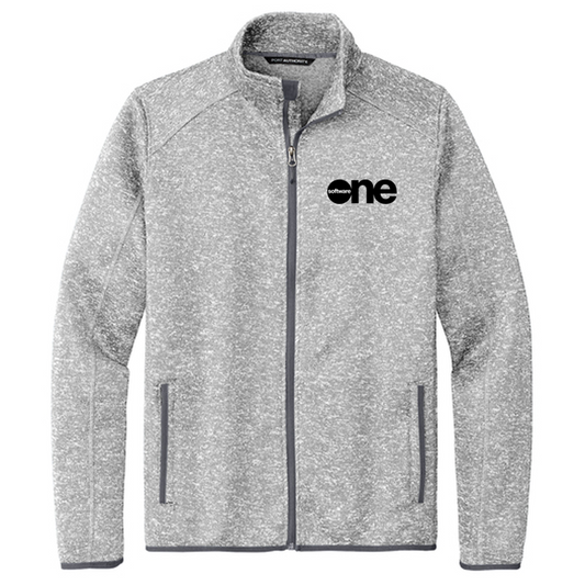 SWO Port Authority® Sweater Fleece Jacket - Grey Heather