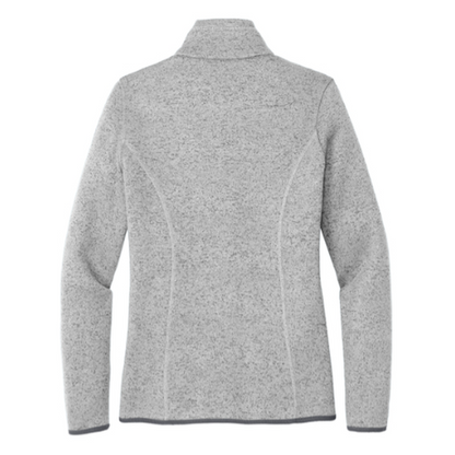 SWO Port Authority® Women's Sweater Fleece Jacket - Grey Heather