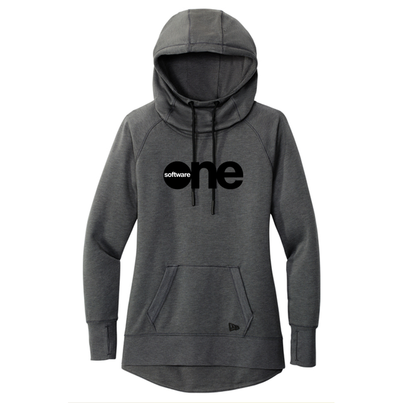 SWO New Era® Women's Tri-Blend Fleece Pullover Hoodie - Black Heather
