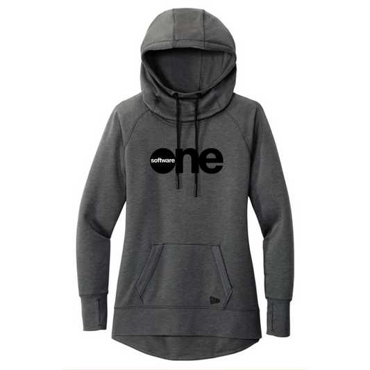 SWO New Era® Women's Tri-Blend Fleece Pullover Hoodie - Black Heather