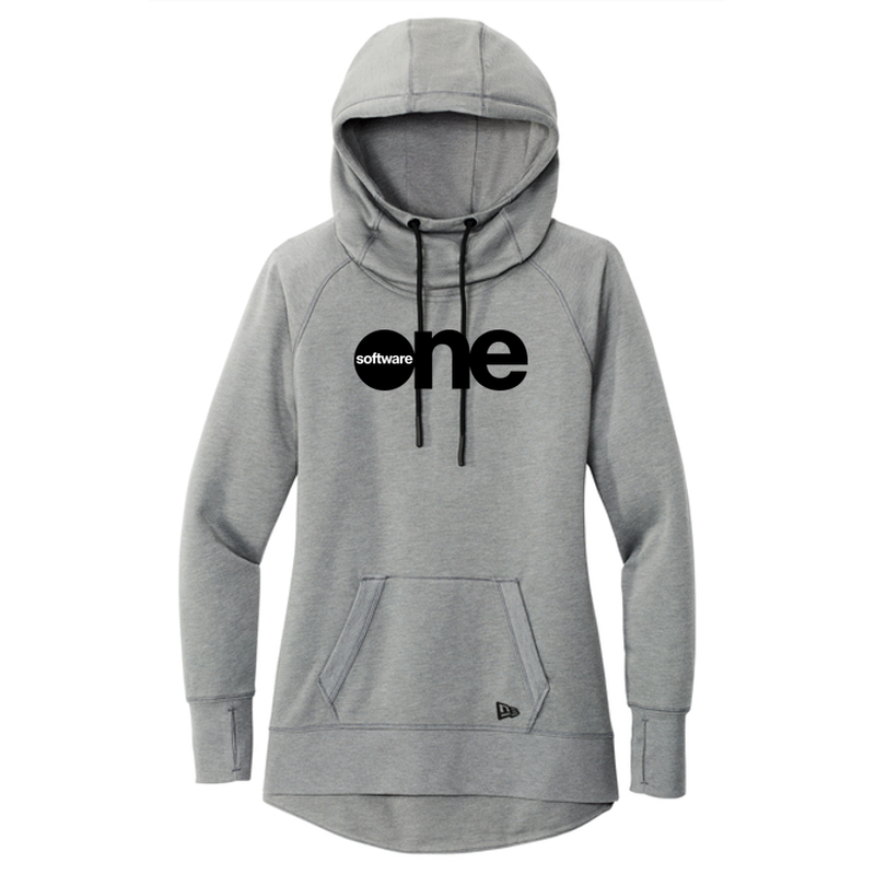 SWO New Era® Women's Tri-Blend Fleece Pullover Hoodie - Shadow Grey Heather