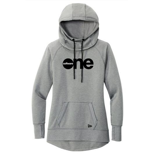 SWO New Era® Women's Tri-Blend Fleece Pullover Hoodie - Shadow Grey Heather